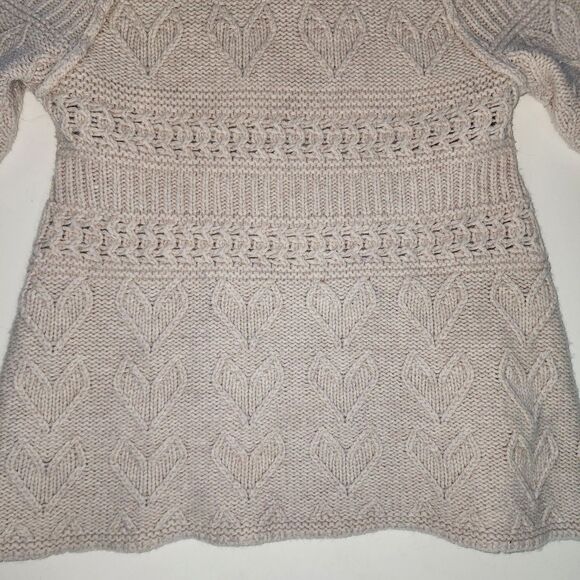 Anthropologie Sleeping on Snow Wool Angora Blend Cable Knit Sweater Sz XS - Picture 4 of 5